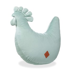 Coussin d'allaitement velvet poule vert