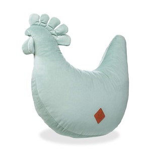 Coussin d'allaitement velvet poule vert