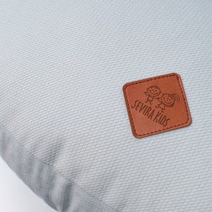 Coussin d'allaitement velvet poule gris