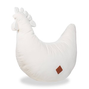 Coussin d'allaitement velvet poule écru