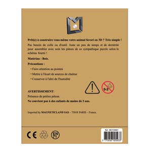 Puzzle 3d cheval en bois 82 pcs