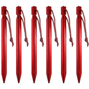 6 piquets de tente cao aluminium dural