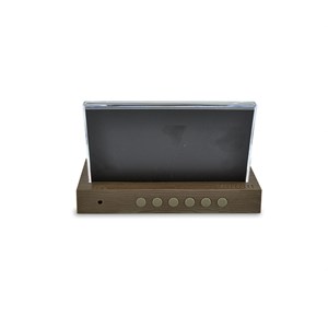 Station météo effet bois