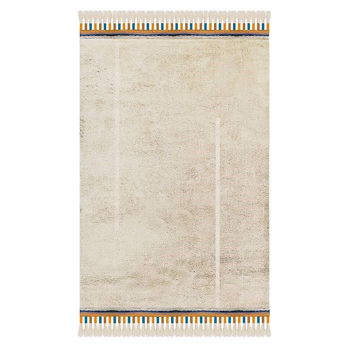 Afk living tapis lavable happy beige sab