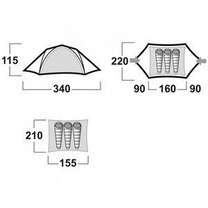 Tente husky burton 2-3