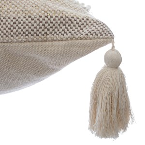 Coussin shine carré avec pompons 59x59cm