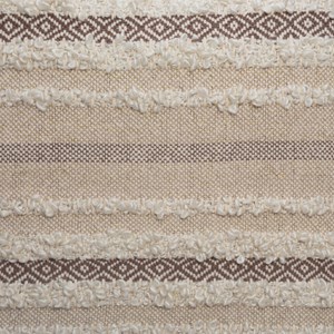 Coussin shine carré avec pompons 59x59cm