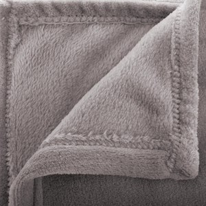 Grand plaid en flanelle uni - 180x130 cm