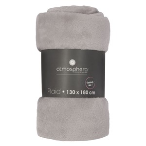 Grand plaid en flanelle uni - 180x130 cm