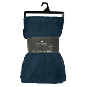 Grand plaid en flanelle uni - 230x180 -