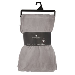 Grand plaid en flanelle uni - 230x180 -