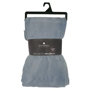 Grand plaid en flanelle uni - 230x180 -