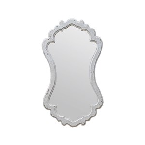 Grand miroir bois blanc 69x2.5x121cm