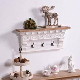 Etagère bois-mdf blanc - décoration