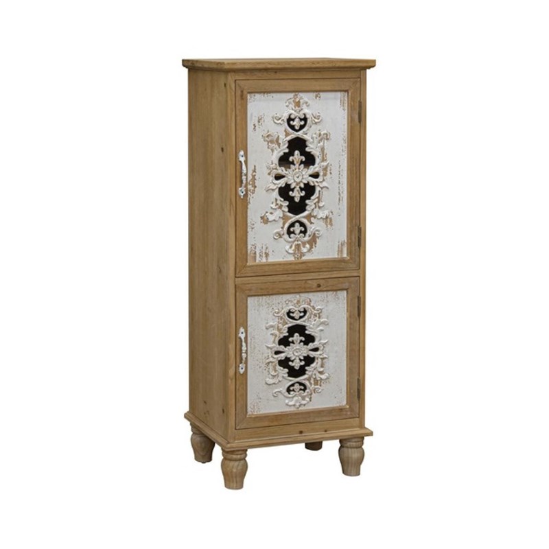 Décoration d'autrefois - Buffet bois marron 50x35x130cm