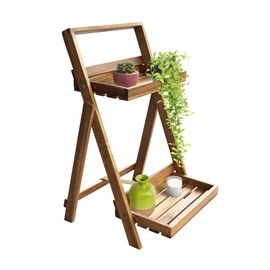 Etagère à plantes en acacia