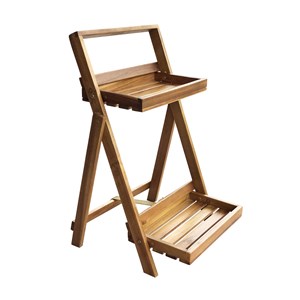 Etagère à plantes en acacia