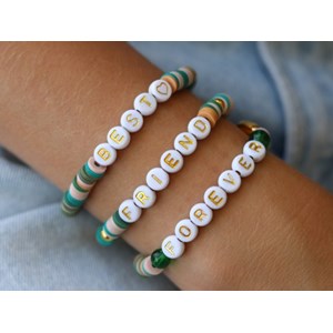 Perles lettres - best friend forever