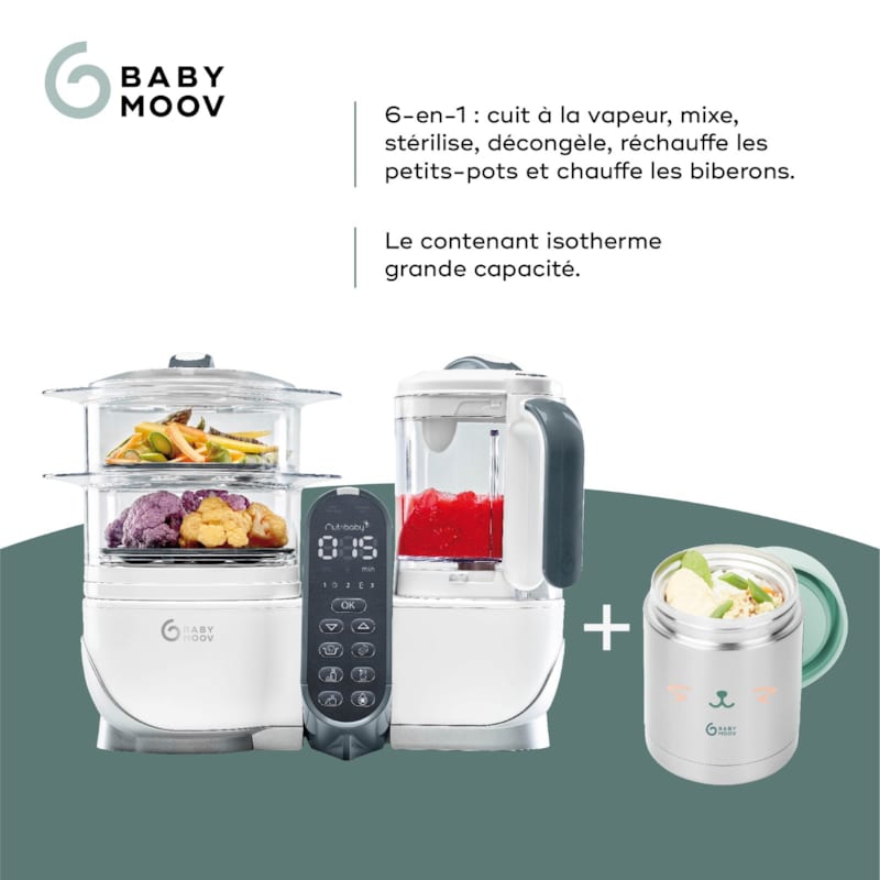 Robot nutribaby(+) blanc + contenant isy (Babymoov) - Image 2