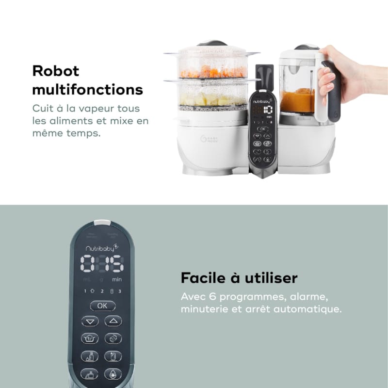 Robot nutribaby(+) blanc + contenant isy (Babymoov) - Image 3