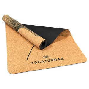 Tapis yoga liège antidérapant + sangle