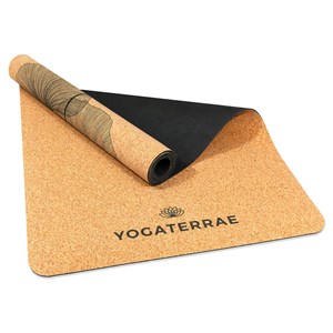 Tapis yoga liège antidérapant + sangle