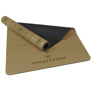 Tapis de yoga bronze pu-caoutchouc + sac