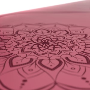 Tapis yoga bordeaux pu-caoutchouc + sac