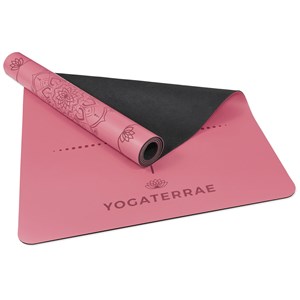 Tapis yoga bordeaux pu-caoutchouc + sac