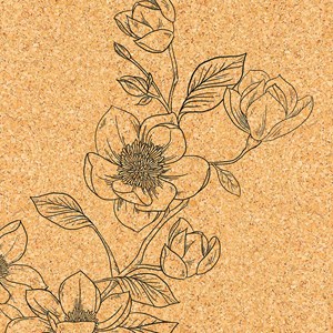 Tapis yoga liège magnolia + sac + sangle