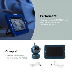 Babyphone yoo master plus écran 5 pouces