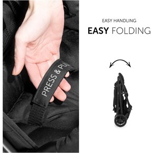 Poussette de courses rapid 4 noir