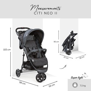 Poussette jogger citi neo ii stone