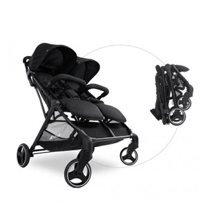 Poussettes jumelles swift x duo noir