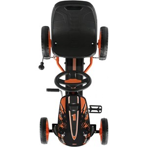 Voiture à pédales speedster orange