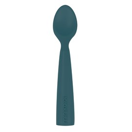 Cuillère bébé 100% silicone bleu marine