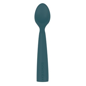 Cuillère bébé en 100% silicone bleu