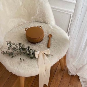 Cuillère bébé 100% silicone bleu marine