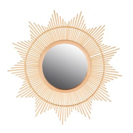 Miroir soleil bambou d60