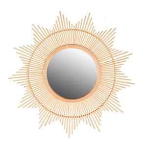 Miroir soleil bambou d60