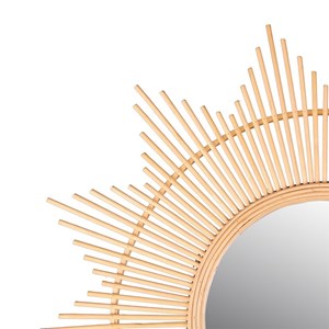 Miroir soleil bambou d60