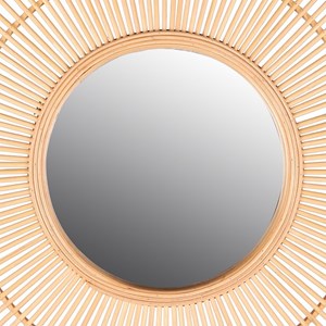 Miroir soleil bambou d60