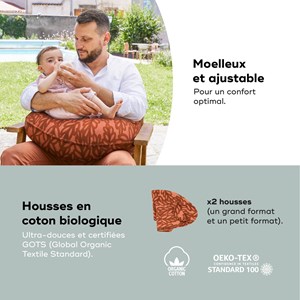 B.love coussin de maternité terracotta Orange