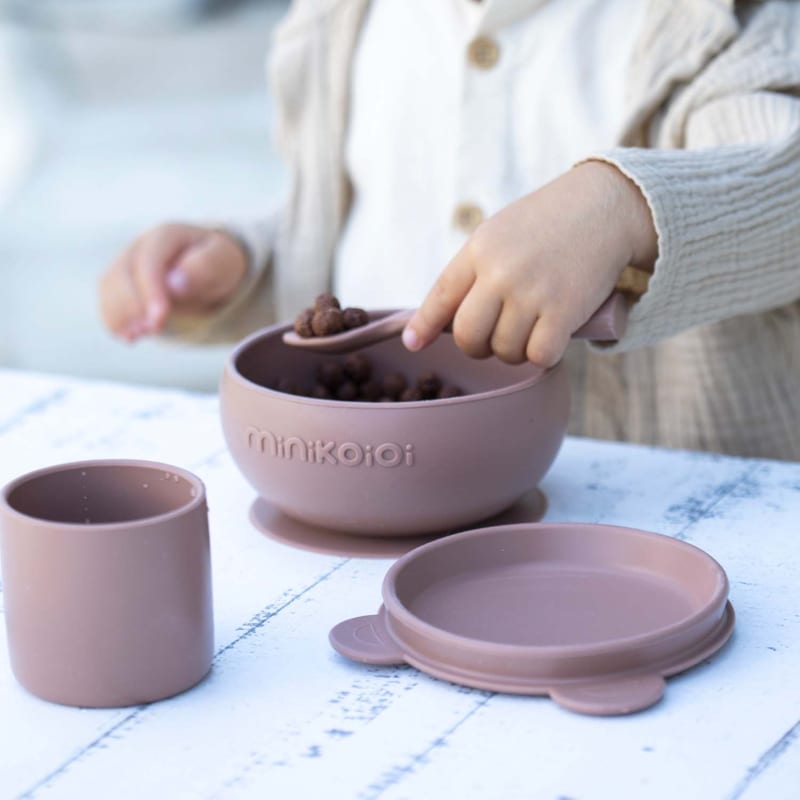 Coffret 1ers repas bol cuillère gobelet (Minikoioi) - Image 1