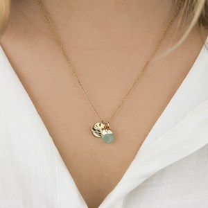 Collier pierre et pampille - aventurine