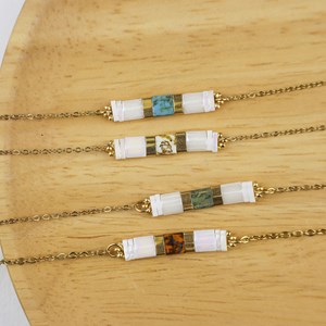 Bracelet de perles japonaises turquoise