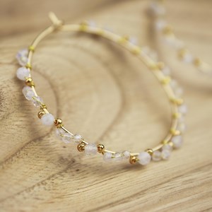 Créoles pierres - pierre de lune