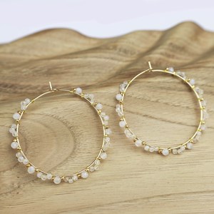 Créoles pierres - pierre de lune