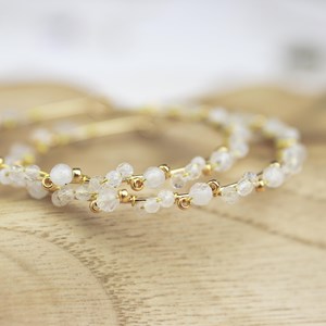 Créoles pierres - pierre de lune