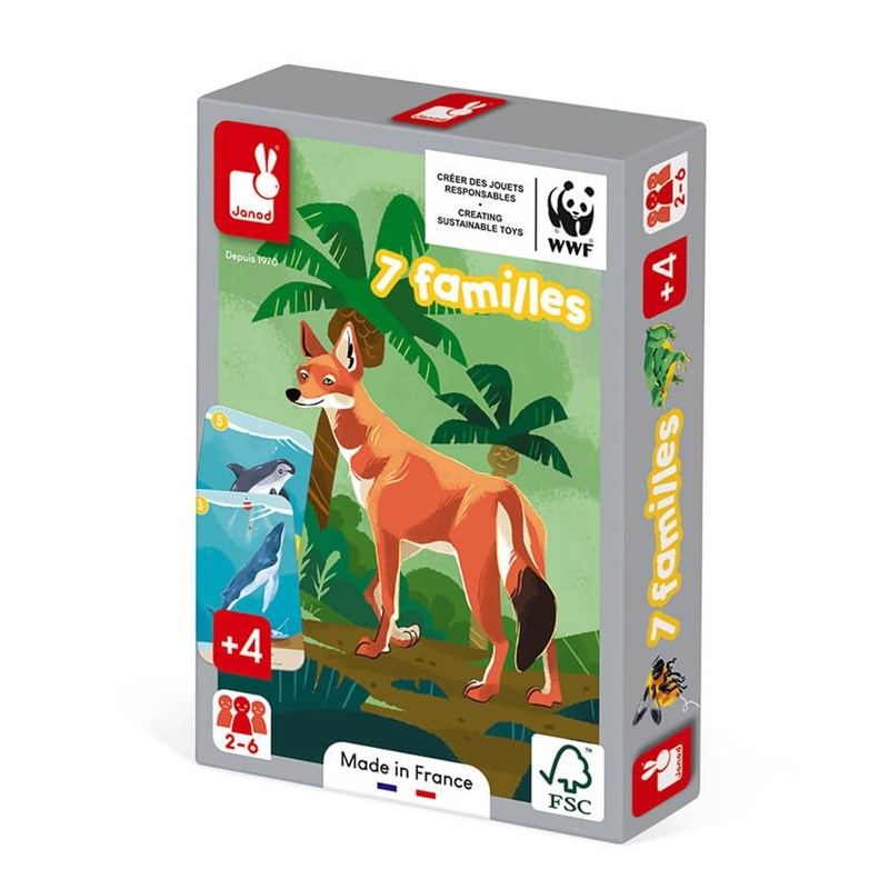 Janod - Jeu de 7 familles le règne animal